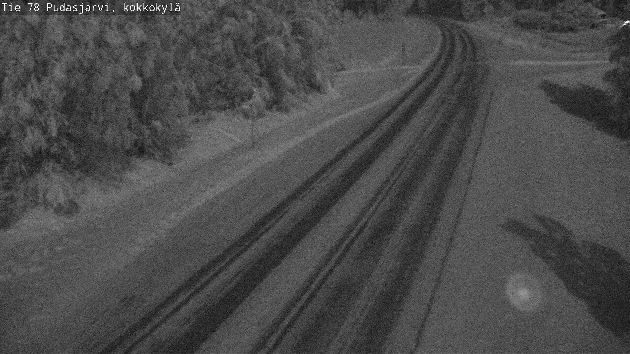 Weather Camera Image Road 78 Pudasjärvi, Kokkokylä, Pudasjärvi, Pohjois-Pohjanmaa