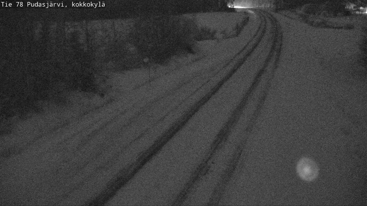 Weather Camera Image Väg 78 Pudasjärvi, Kokkokylä, Pudasjärvi, Pohjois-Pohjanmaa