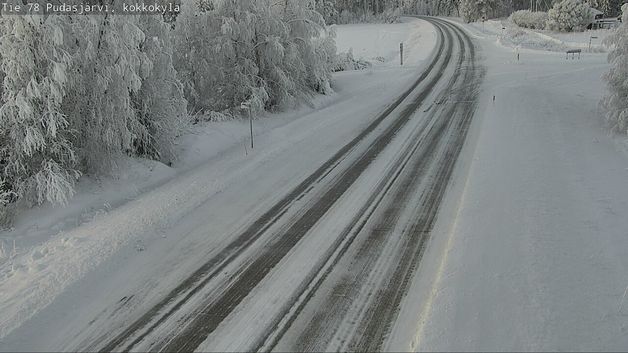 Weather Camera Image Road 78 Pudasjärvi, Kokkokylä, Pudasjärvi, Pohjois-Pohjanmaa