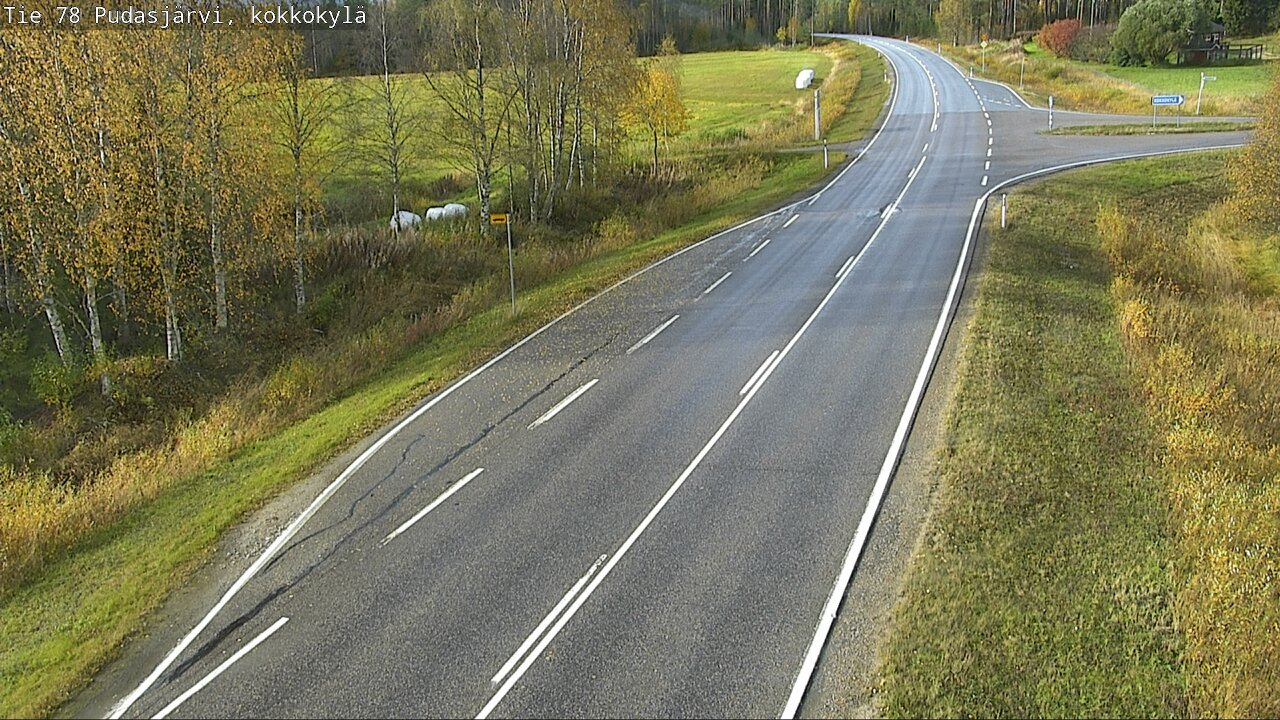 Weather Camera Image Road 78 Pudasjärvi, Kokkokylä, Pudasjärvi, Pohjois-Pohjanmaa