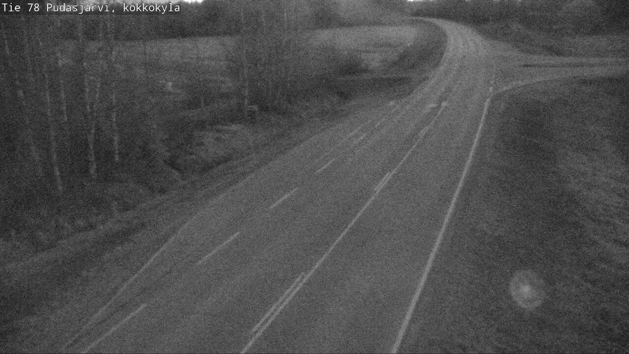 Weather Camera Image Road 78 Pudasjärvi, Kokkokylä, Pudasjärvi, Pohjois-Pohjanmaa
