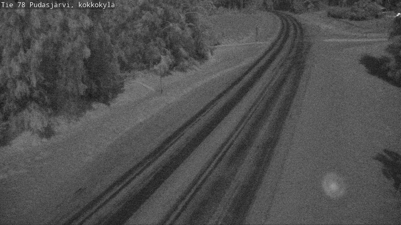 Weather Camera Image Road 78 Pudasjärvi, Kokkokylä, Pudasjärvi, Pohjois-Pohjanmaa