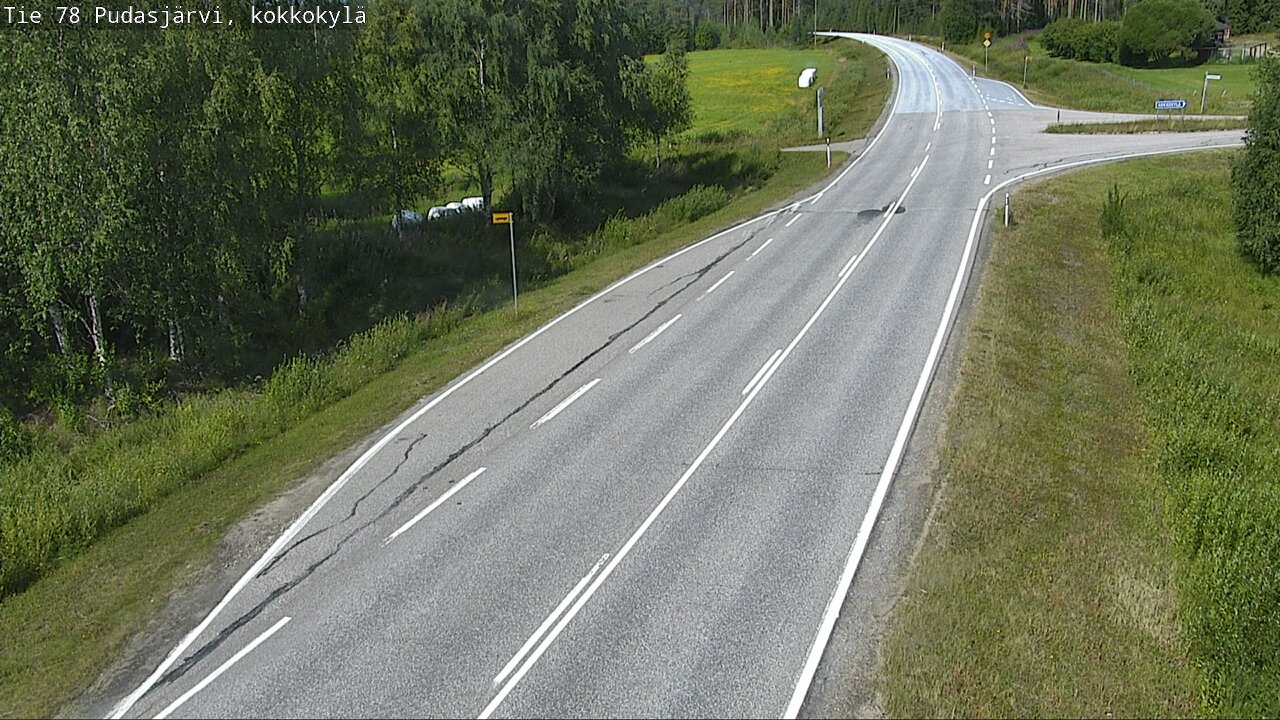 Kelikamerat Kuva Tie 78 Pudasjärvi, Kokkokylä, Pudasjärvi, Pohjois-Pohjanmaa