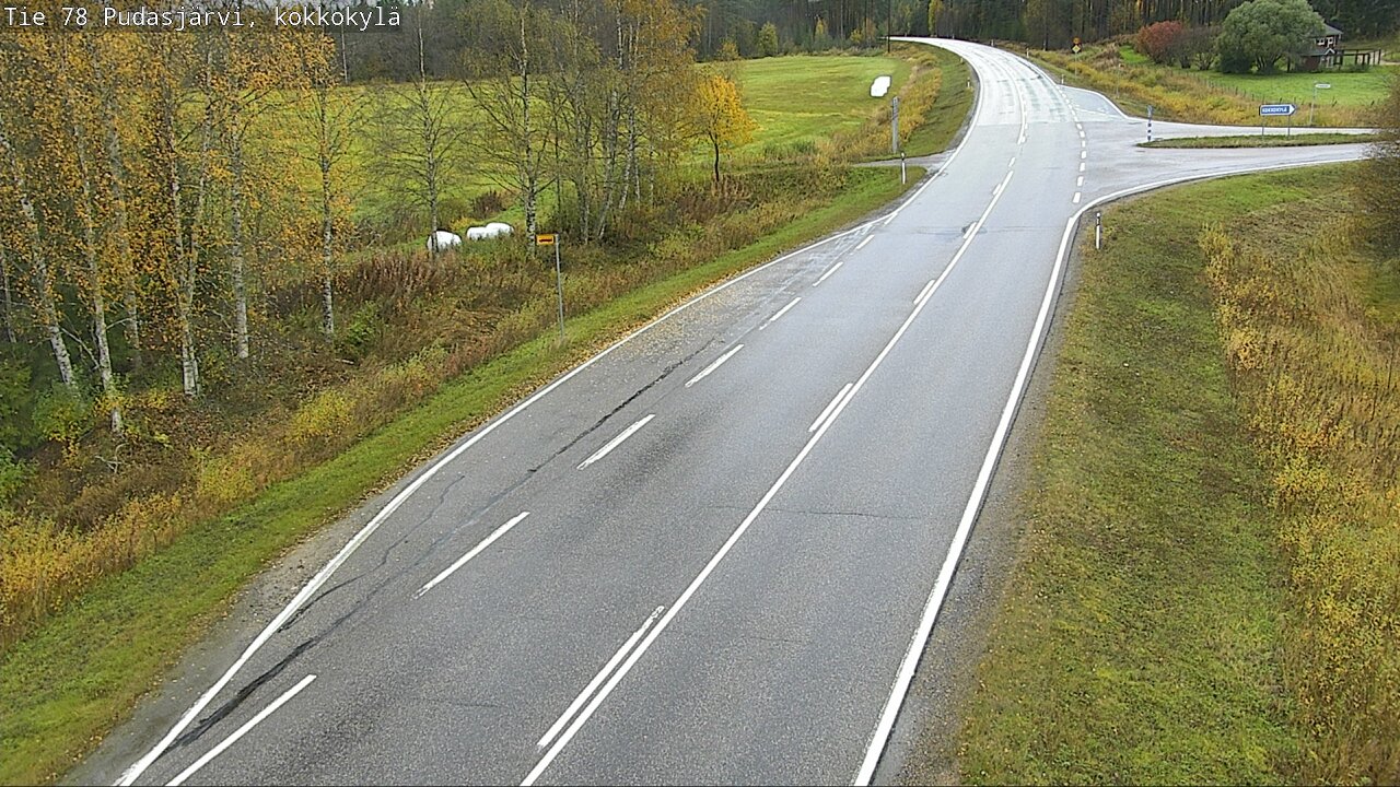 Weather Camera Image Road 78 Pudasjärvi, Kokkokylä, Pudasjärvi, Pohjois-Pohjanmaa