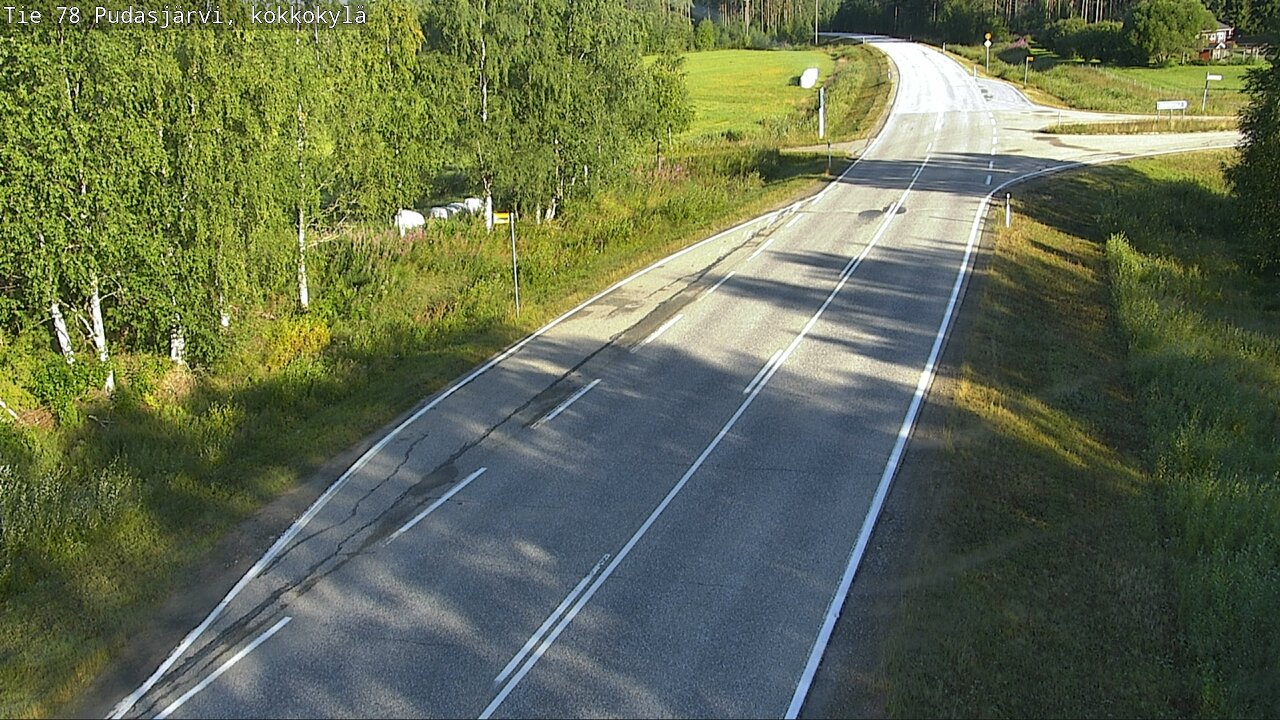 Weather Camera Image Road 78 Pudasjärvi, Kokkokylä, Pudasjärvi, Pohjois-Pohjanmaa