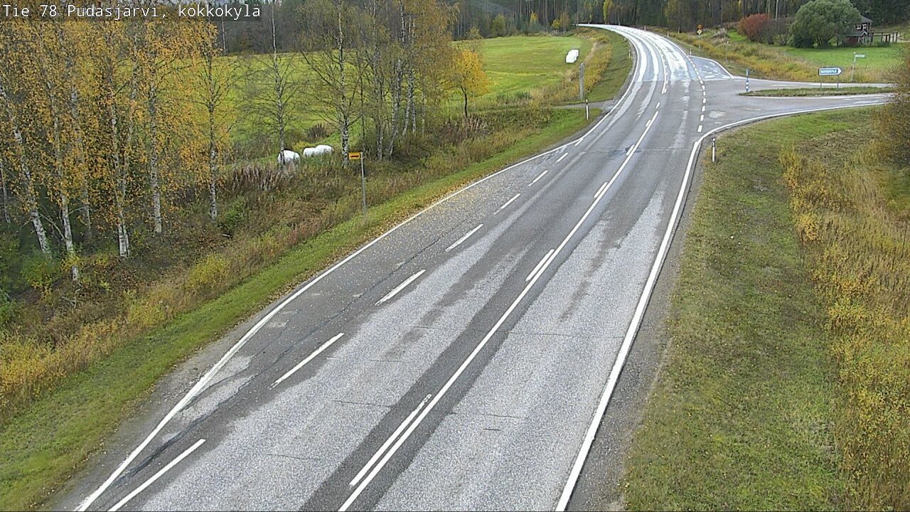 Weather Camera Image Road 78 Pudasjärvi, Kokkokylä, Pudasjärvi, Pohjois-Pohjanmaa