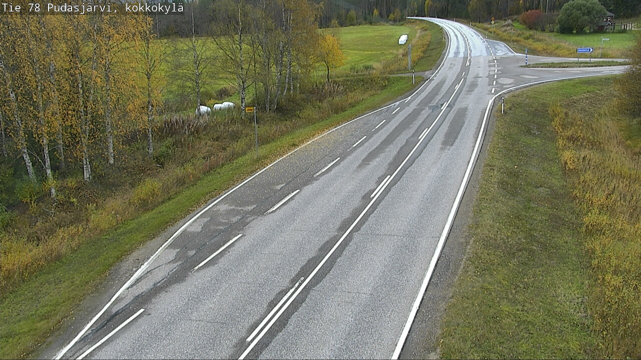 Weather Camera Image Road 78 Pudasjärvi, Kokkokylä, Pudasjärvi, Pohjois-Pohjanmaa