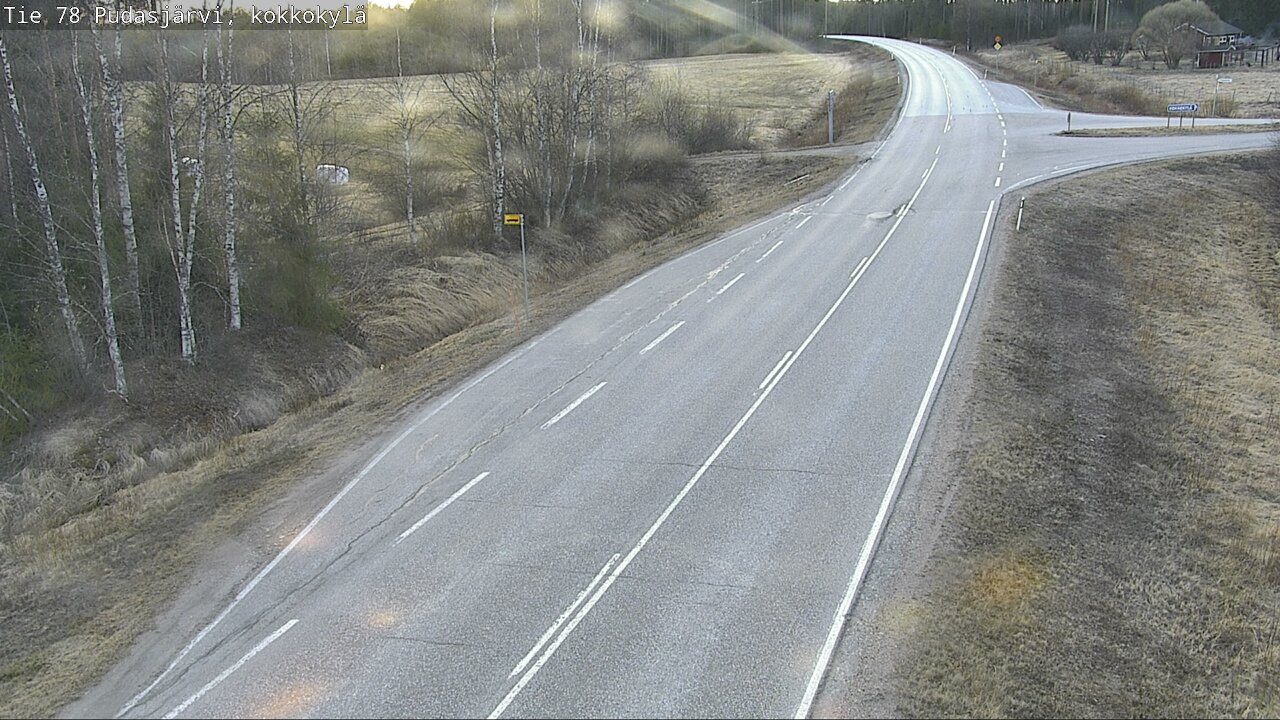 Weather Camera Image Road 78 Pudasjärvi, Kokkokylä, Pudasjärvi, Pohjois-Pohjanmaa
