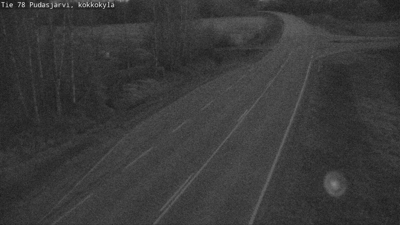 Weather Camera Image Road 78 Pudasjärvi, Kokkokylä, Pudasjärvi, Pohjois-Pohjanmaa