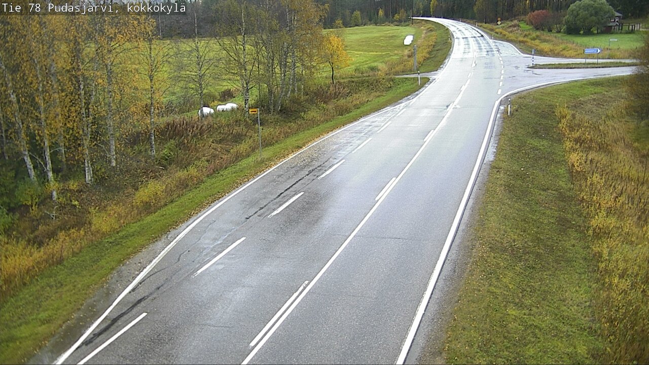 Weather Camera Image Road 78 Pudasjärvi, Kokkokylä, Pudasjärvi, Pohjois-Pohjanmaa