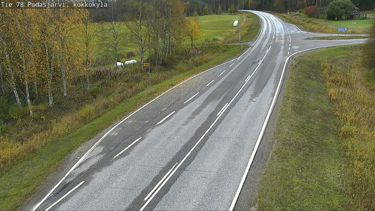 Weather Camera Image Road 78 Pudasjärvi, Kokkokylä, Pudasjärvi, Pohjois-Pohjanmaa