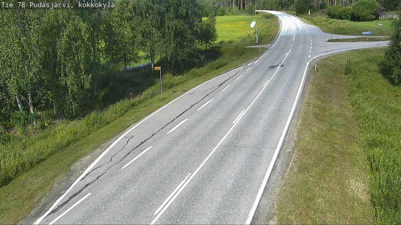Kelikamerat Kuva Tie 78 Pudasjärvi, Kokkokylä, Pudasjärvi, Pohjois-Pohjanmaa