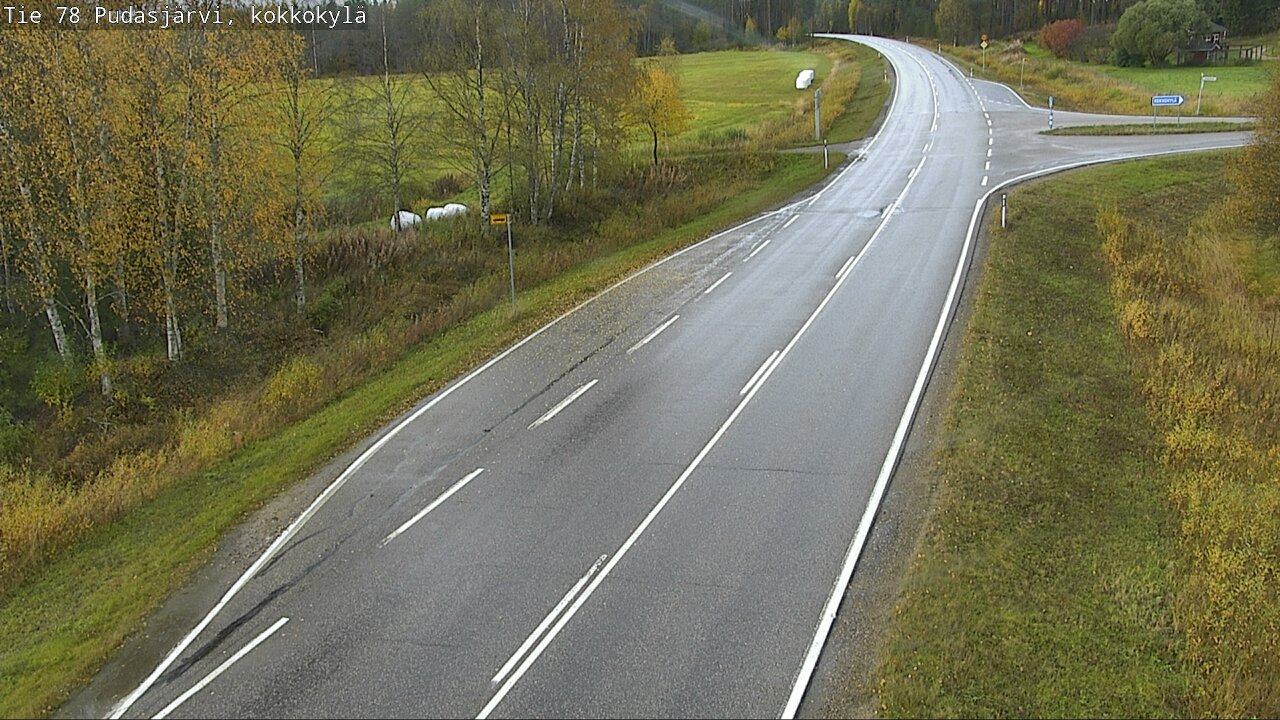 Weather Camera Image Road 78 Pudasjärvi, Kokkokylä, Pudasjärvi, Pohjois-Pohjanmaa