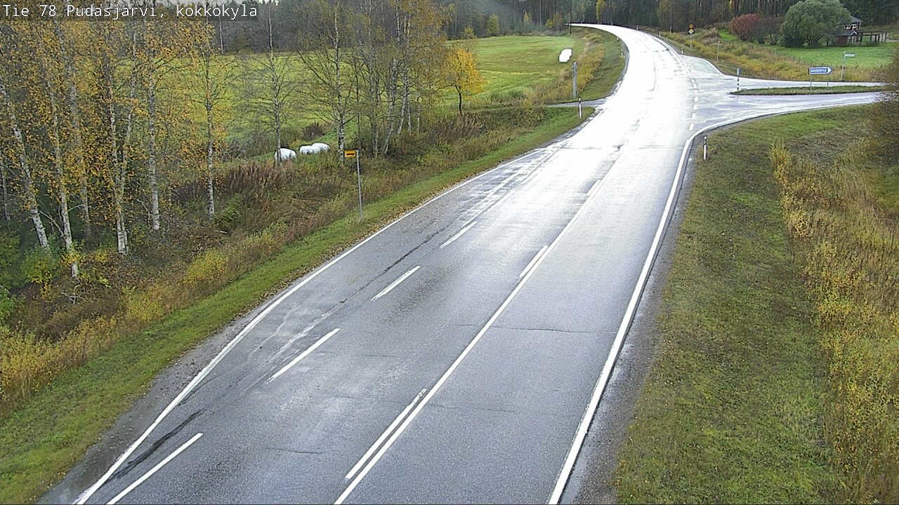 Weather Camera Image Road 78 Pudasjärvi, Kokkokylä, Pudasjärvi, Pohjois-Pohjanmaa