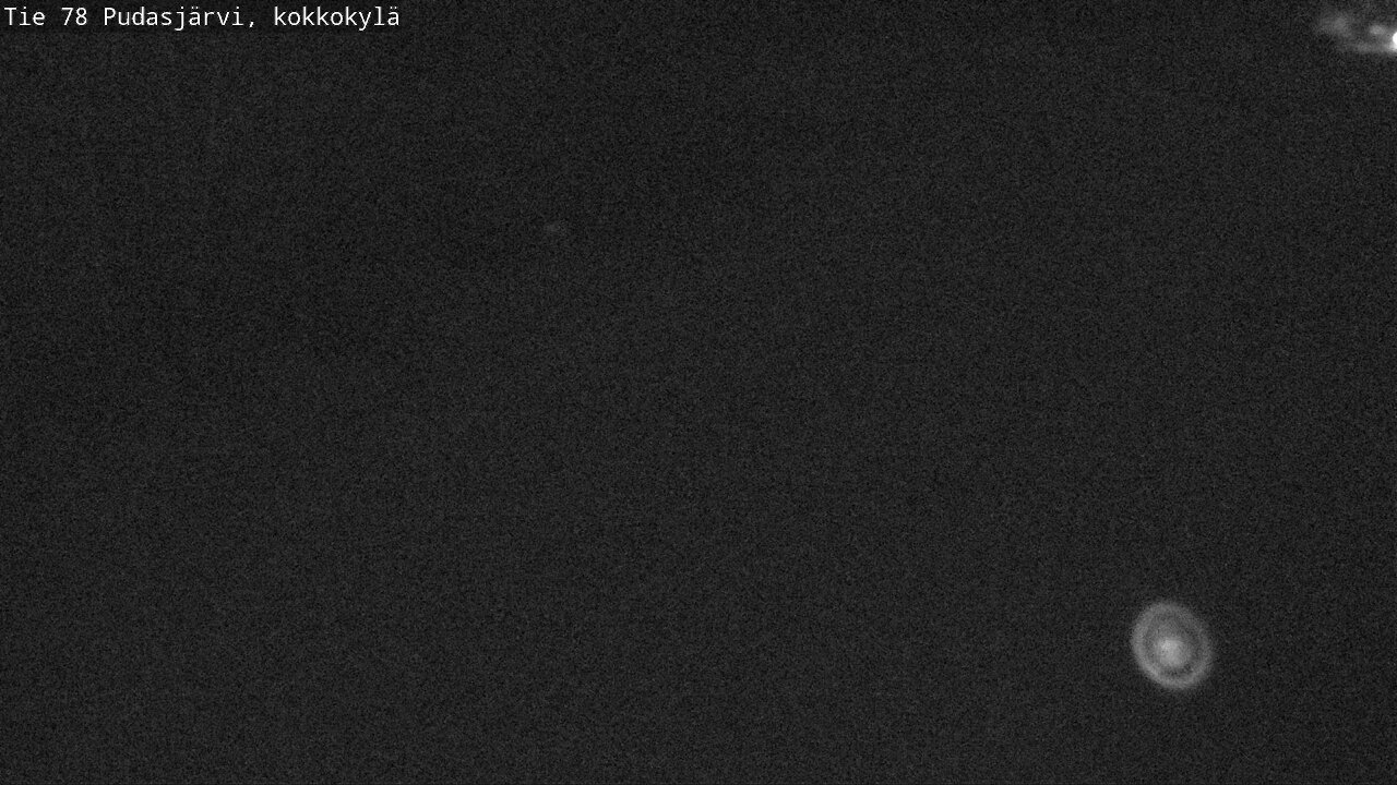Weather Camera Image Väg 78 Pudasjärvi, Kokkokylä, Pudasjärvi, Pohjois-Pohjanmaa