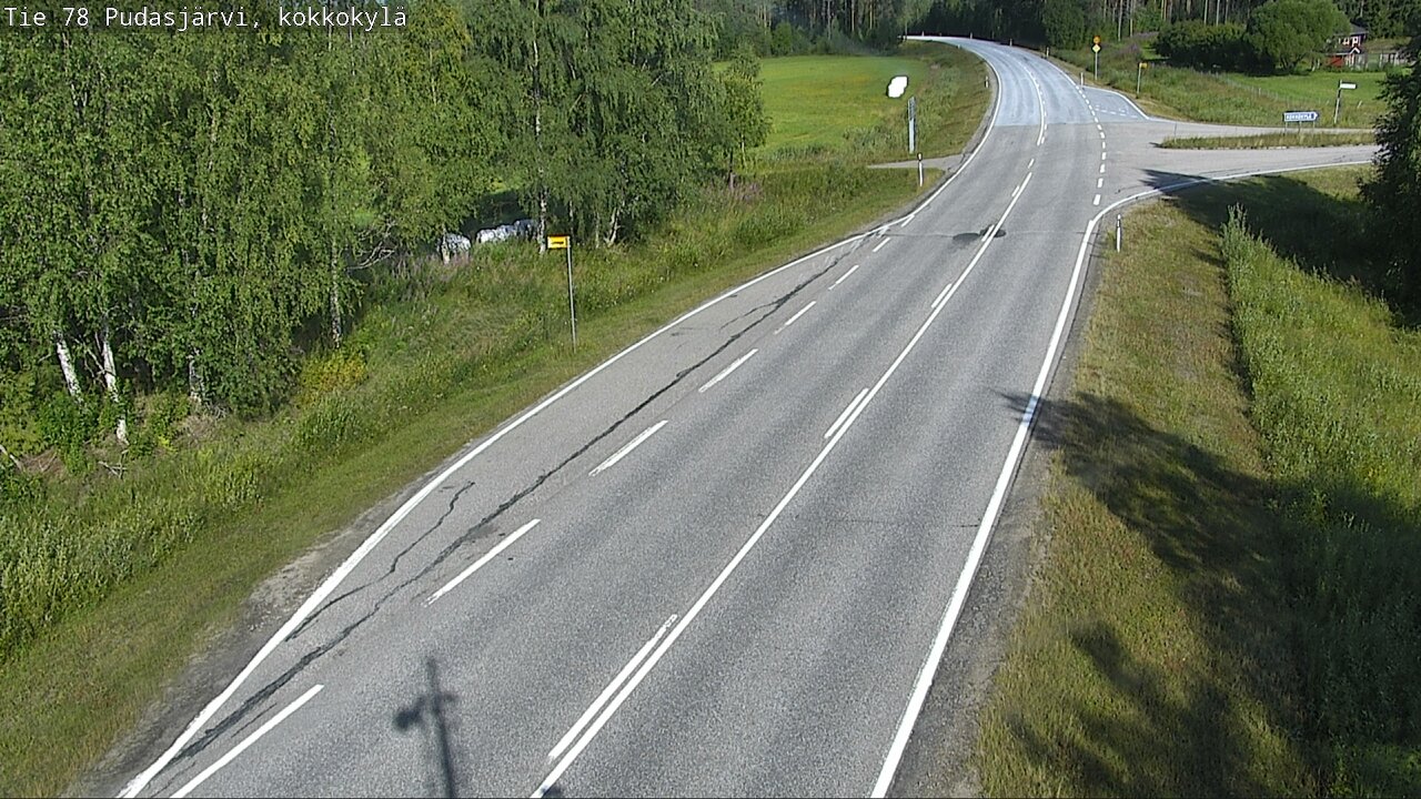 Weather Camera Image Road 78 Pudasjärvi, Kokkokylä, Pudasjärvi, Pohjois-Pohjanmaa