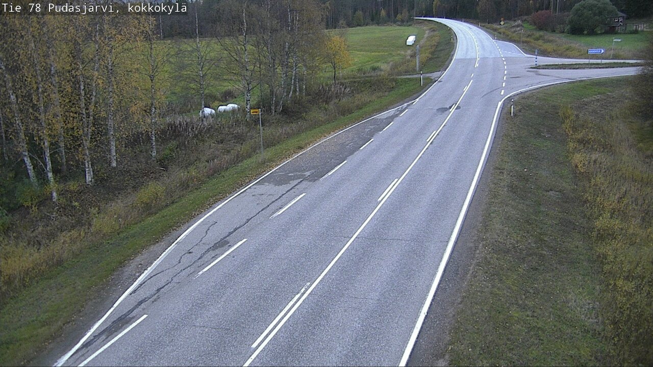 Weather Camera Image Road 78 Pudasjärvi, Kokkokylä, Pudasjärvi, Pohjois-Pohjanmaa