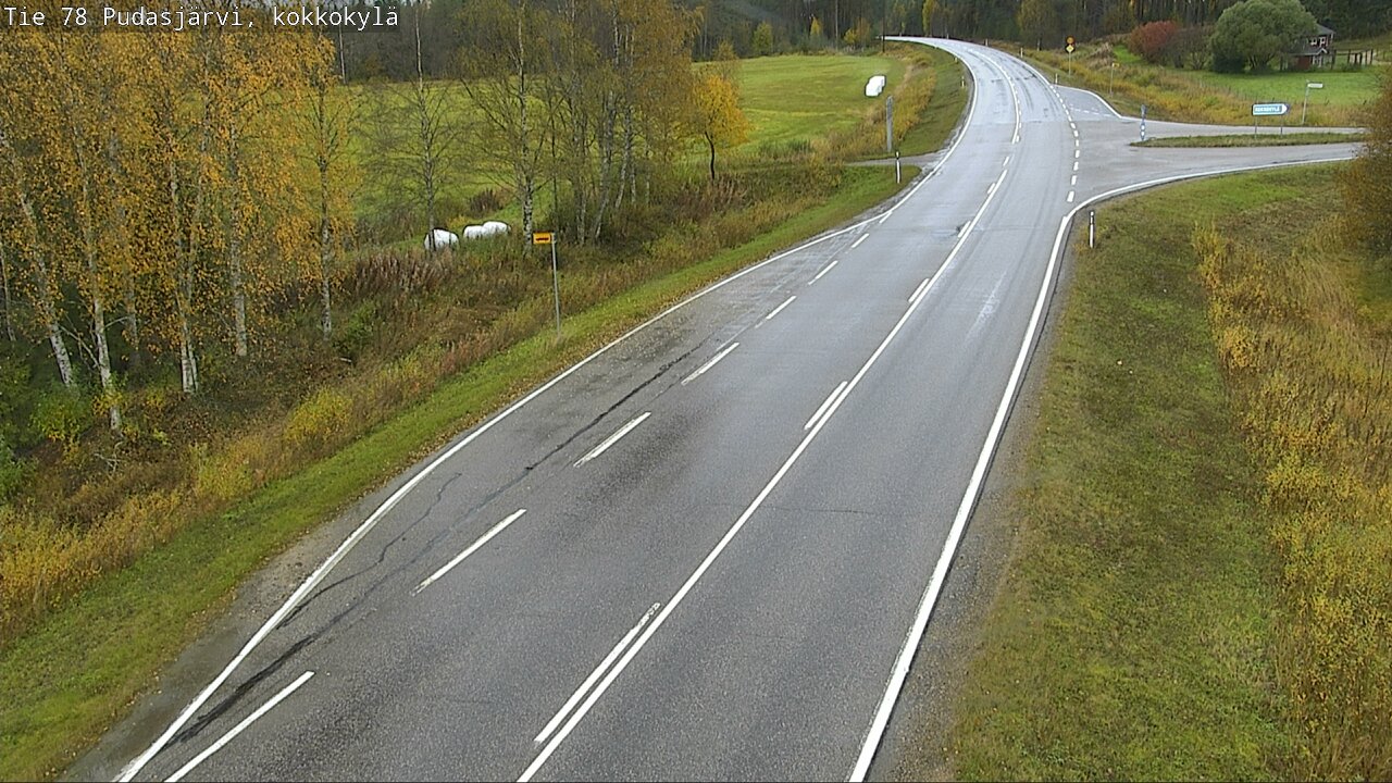 Weather Camera Image Road 78 Pudasjärvi, Kokkokylä, Pudasjärvi, Pohjois-Pohjanmaa