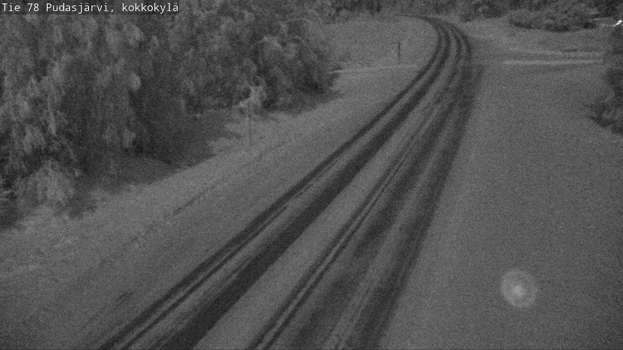 Weather Camera Image Väg 78 Pudasjärvi, Kokkokylä, Pudasjärvi, Pohjois-Pohjanmaa