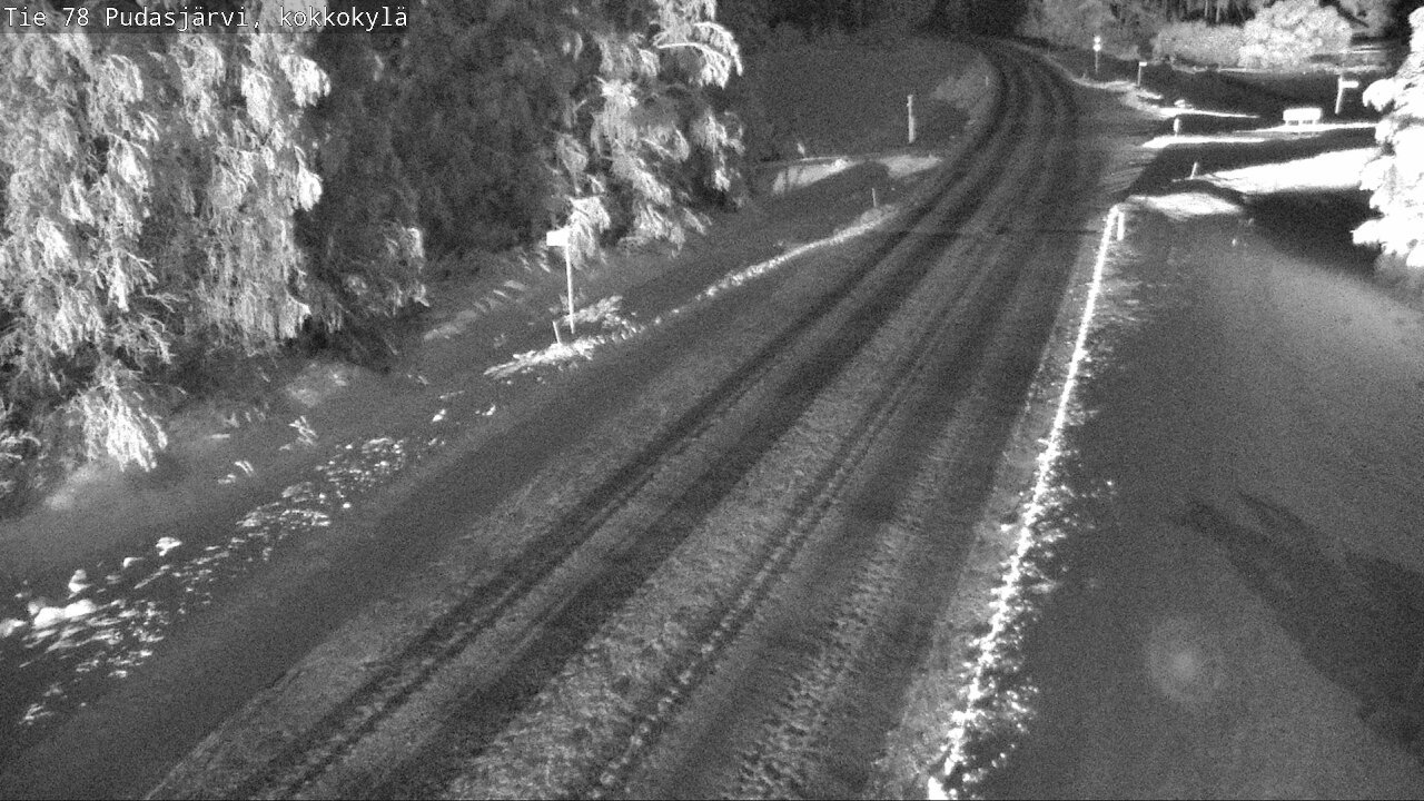 Weather Camera Image Road 78 Pudasjärvi, Kokkokylä, Pudasjärvi, Pohjois-Pohjanmaa