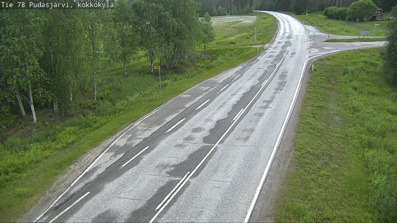 Kelikamerat Kuva Tie 78 Pudasjärvi, Kokkokylä, Pudasjärvi, Pohjois-Pohjanmaa