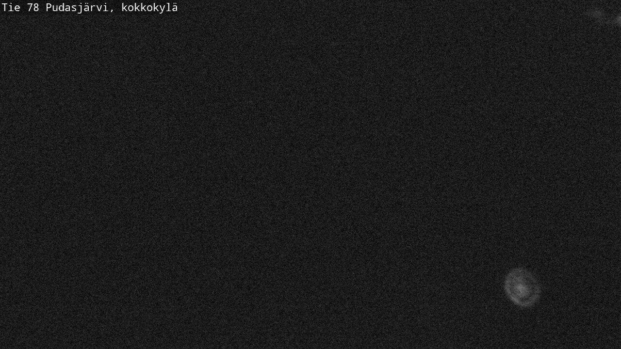 Weather Camera Image Väg 78 Pudasjärvi, Kokkokylä, Pudasjärvi, Pohjois-Pohjanmaa