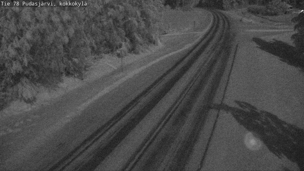 Weather Camera Image Road 78 Pudasjärvi, Kokkokylä, Pudasjärvi, Pohjois-Pohjanmaa