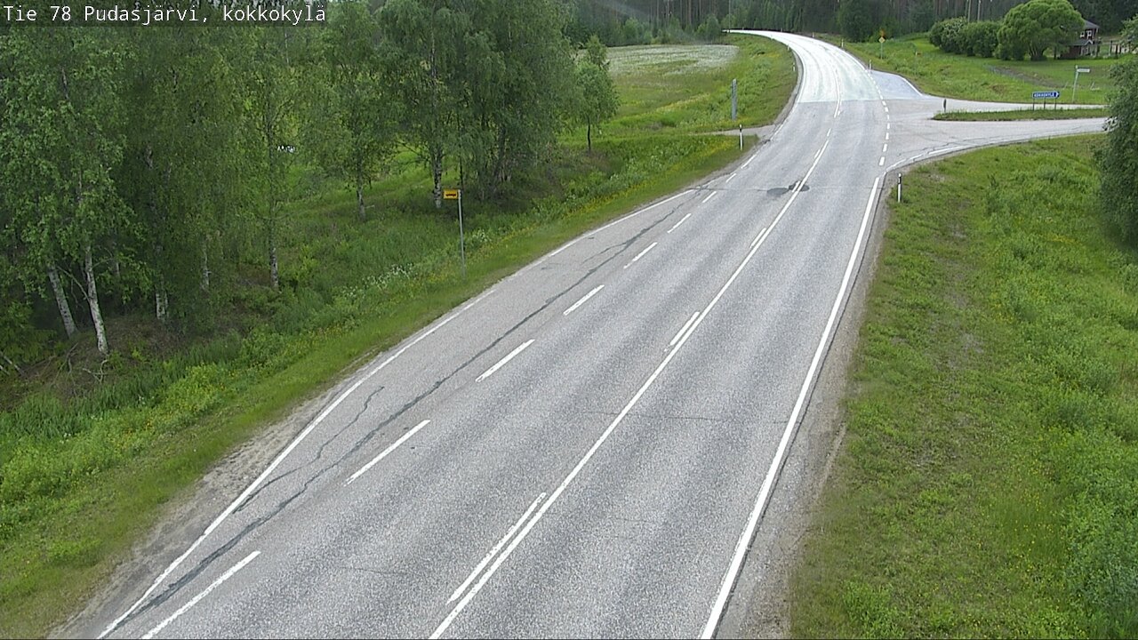 Kelikamerat Kuva Tie 78 Pudasjärvi, Kokkokylä, Pudasjärvi, Pohjois-Pohjanmaa