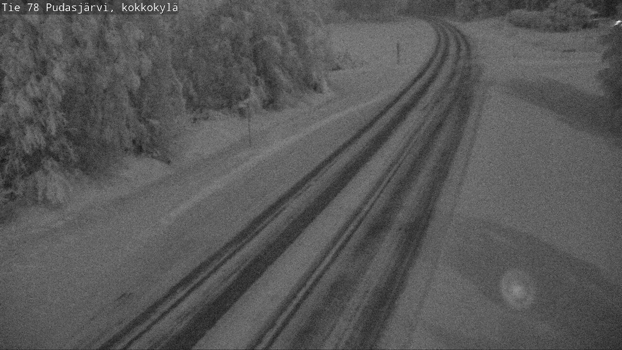 Weather Camera Image Road 78 Pudasjärvi, Kokkokylä, Pudasjärvi, Pohjois-Pohjanmaa