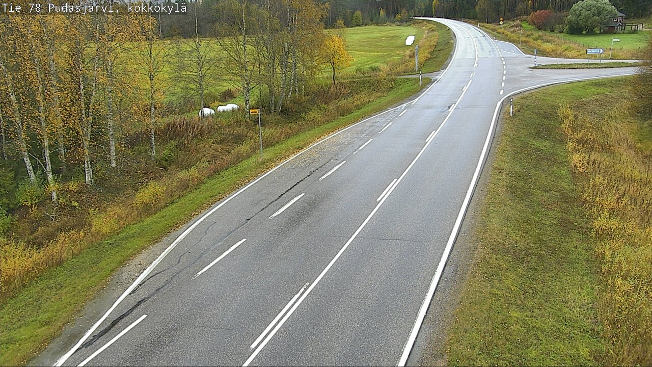 Weather Camera Image Road 78 Pudasjärvi, Kokkokylä, Pudasjärvi, Pohjois-Pohjanmaa