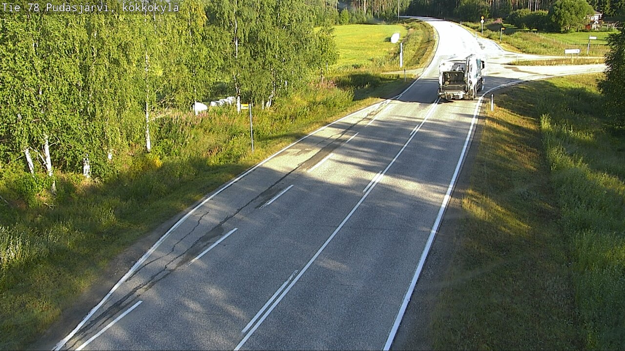 Weather Camera Image Road 78 Pudasjärvi, Kokkokylä, Pudasjärvi, Pohjois-Pohjanmaa