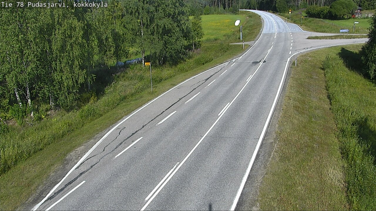 Kelikamerat Kuva Tie 78 Pudasjärvi, Kokkokylä, Pudasjärvi, Pohjois-Pohjanmaa