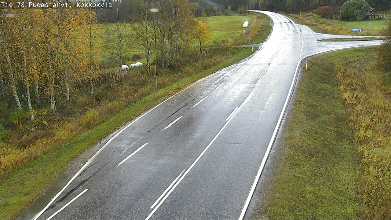Weather Camera Image Road 78 Pudasjärvi, Kokkokylä, Pudasjärvi, Pohjois-Pohjanmaa