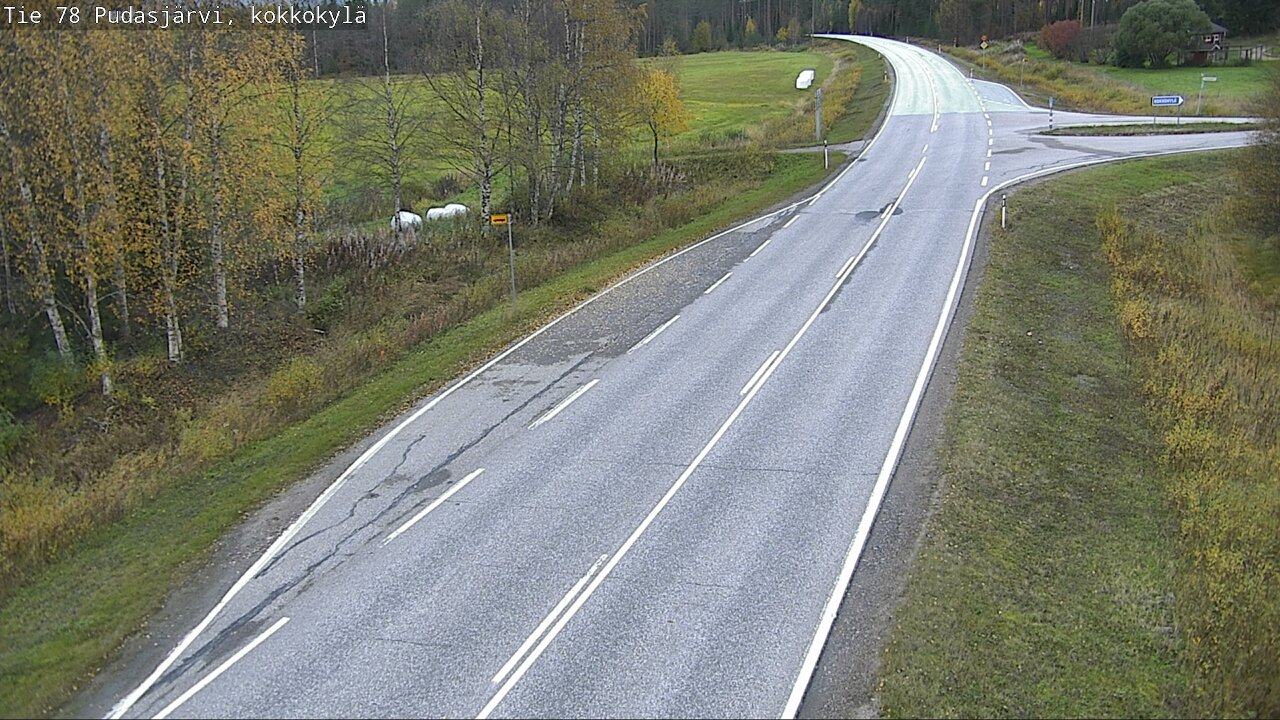 Weather Camera Image Road 78 Pudasjärvi, Kokkokylä, Pudasjärvi, Pohjois-Pohjanmaa
