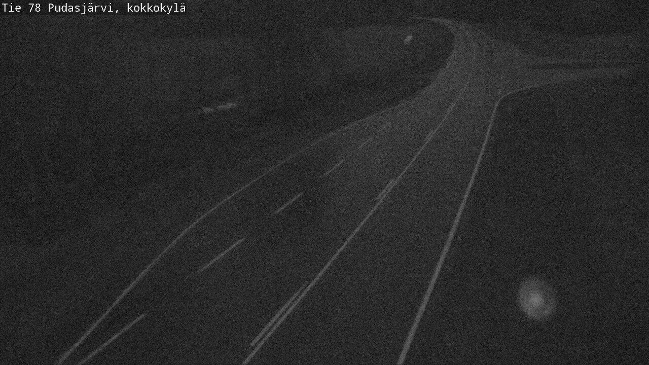 Weather Camera Image Road 78 Pudasjärvi, Kokkokylä, Pudasjärvi, Pohjois-Pohjanmaa
