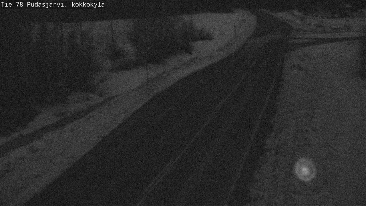 Weather Camera Image Road 78 Pudasjärvi, Kokkokylä, Pudasjärvi, Pohjois-Pohjanmaa
