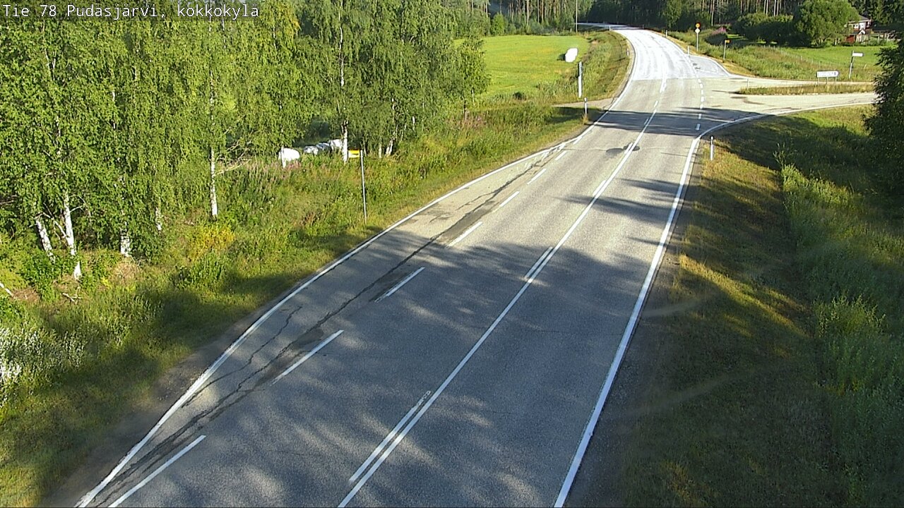 Weather Camera Image Road 78 Pudasjärvi, Kokkokylä, Pudasjärvi, Pohjois-Pohjanmaa