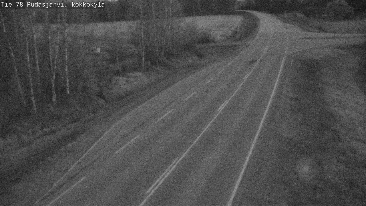 Weather Camera Image Road 78 Pudasjärvi, Kokkokylä, Pudasjärvi, Pohjois-Pohjanmaa