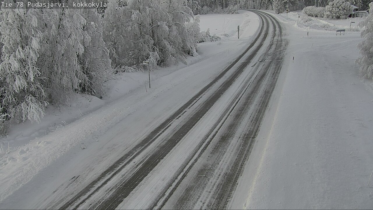 Weather Camera Image Road 78 Pudasjärvi, Kokkokylä, Pudasjärvi, Pohjois-Pohjanmaa