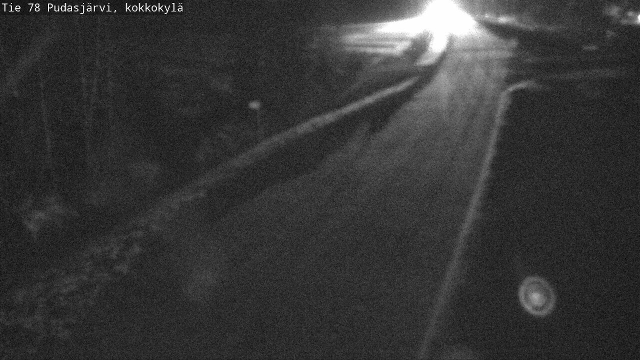 Weather Camera Image Väg 78 Pudasjärvi, Kokkokylä, Pudasjärvi, Pohjois-Pohjanmaa