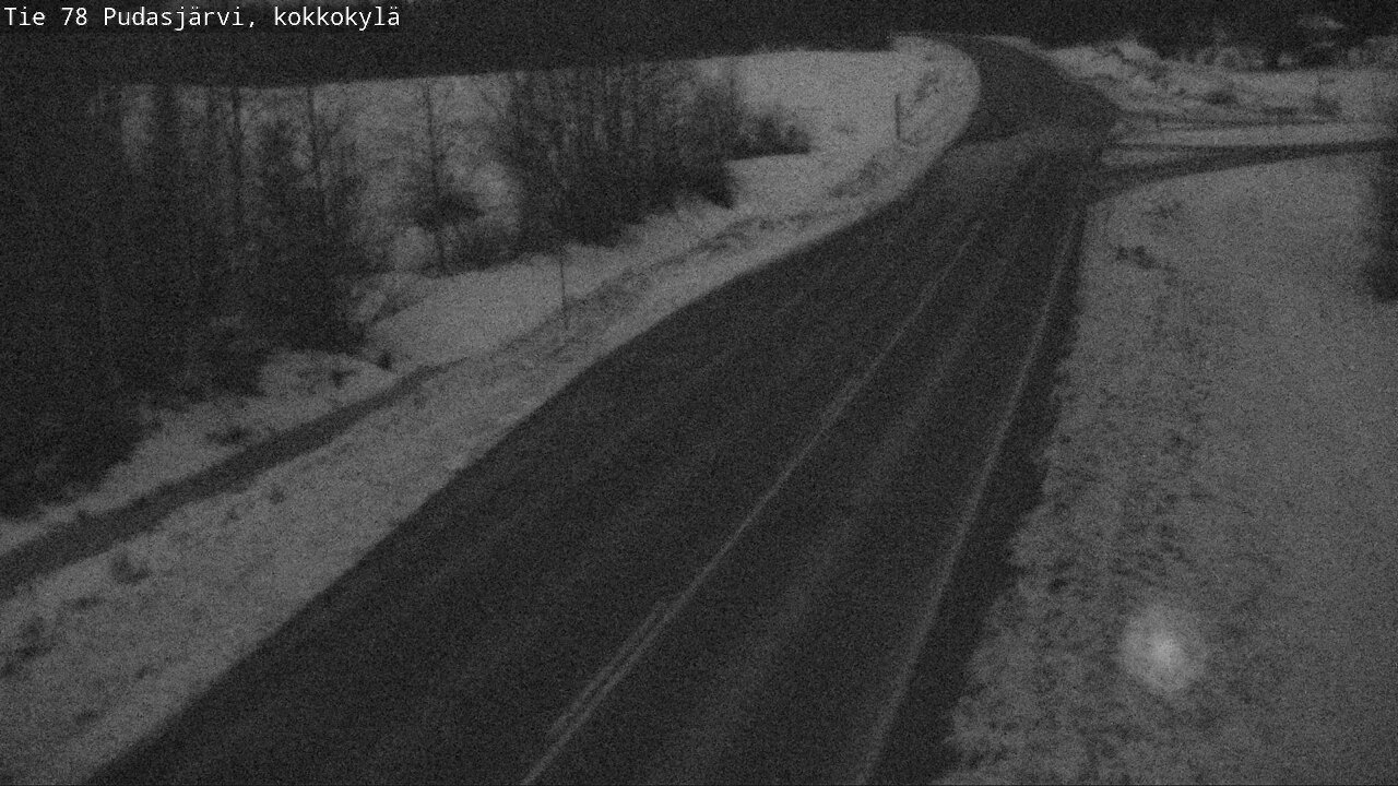 Weather Camera Image Road 78 Pudasjärvi, Kokkokylä, Pudasjärvi, Pohjois-Pohjanmaa
