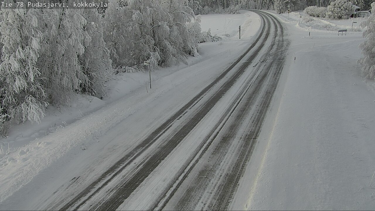 Weather Camera Image Road 78 Pudasjärvi, Kokkokylä, Pudasjärvi, Pohjois-Pohjanmaa