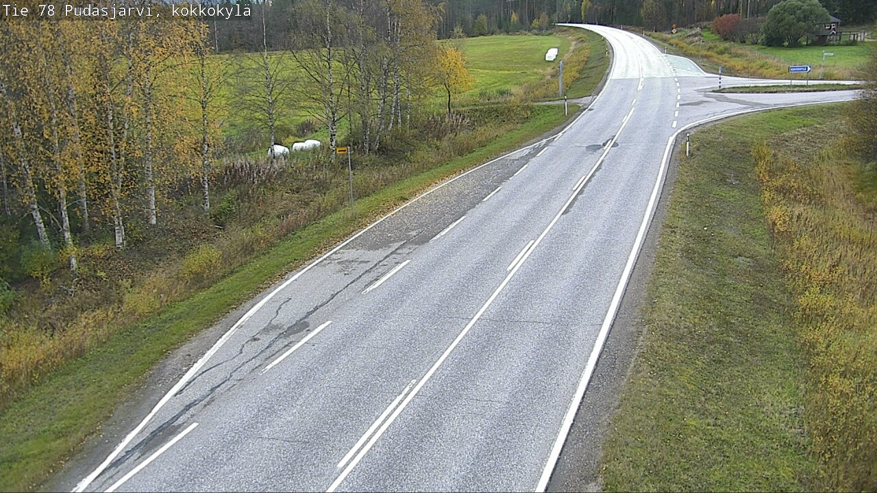 Weather Camera Image Road 78 Pudasjärvi, Kokkokylä, Pudasjärvi, Pohjois-Pohjanmaa