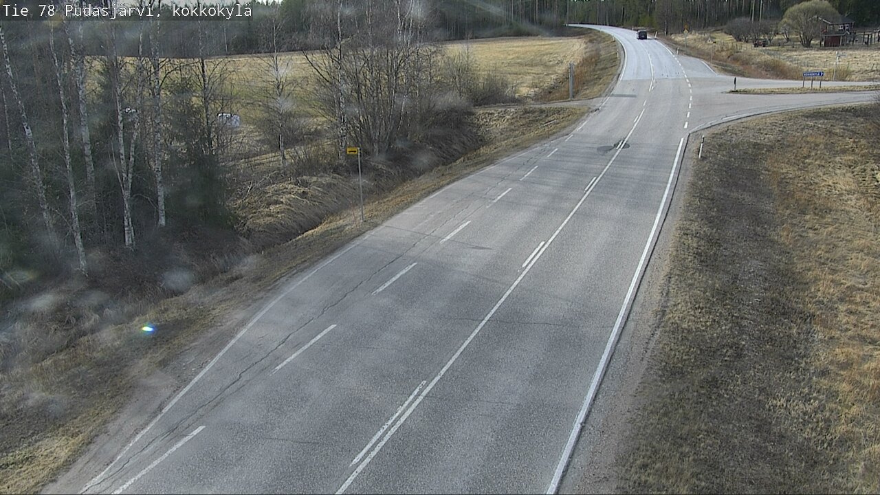 Weather Camera Image Road 78 Pudasjärvi, Kokkokylä, Pudasjärvi, Pohjois-Pohjanmaa