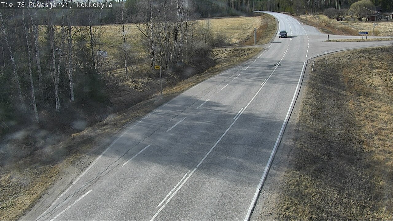 Weather Camera Image Road 78 Pudasjärvi, Kokkokylä, Pudasjärvi, Pohjois-Pohjanmaa