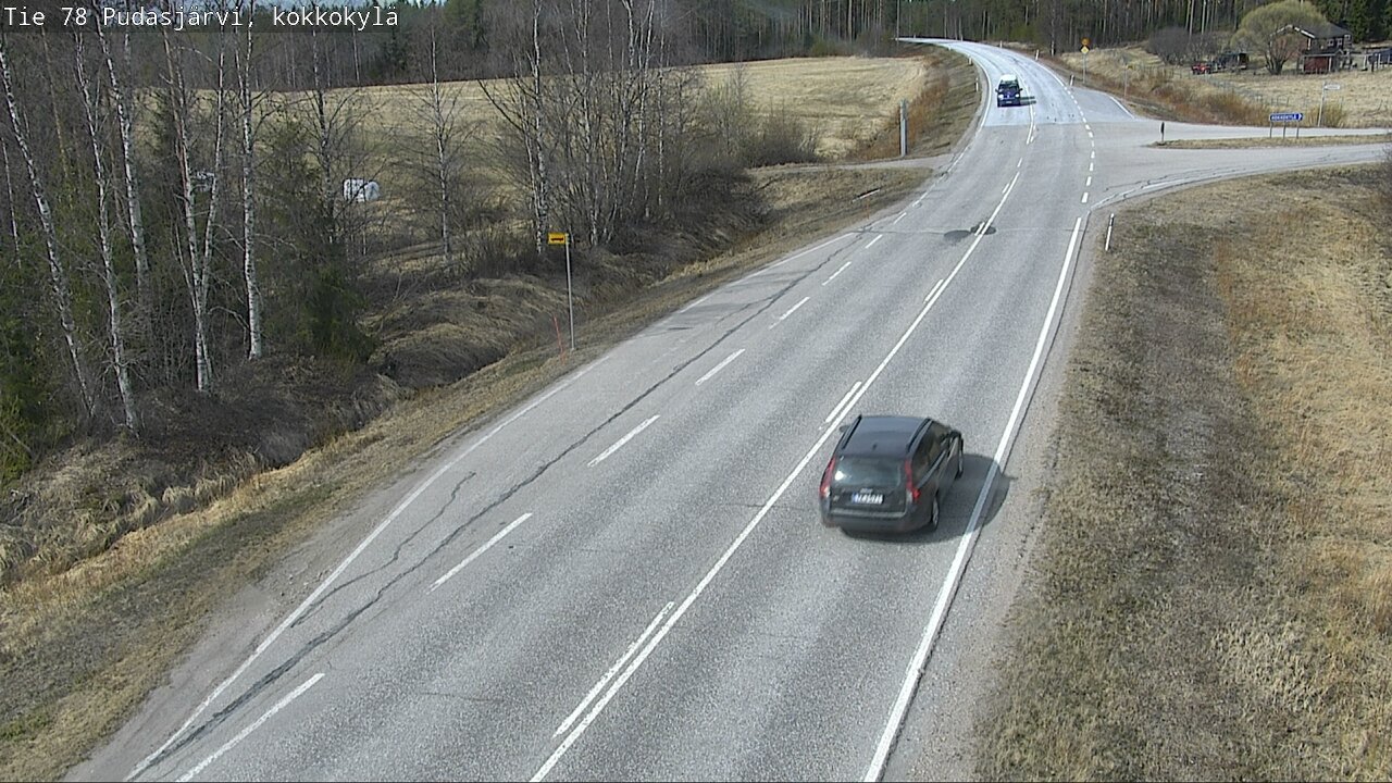 Weather Camera Image Road 78 Pudasjärvi, Kokkokylä, Pudasjärvi, Pohjois-Pohjanmaa