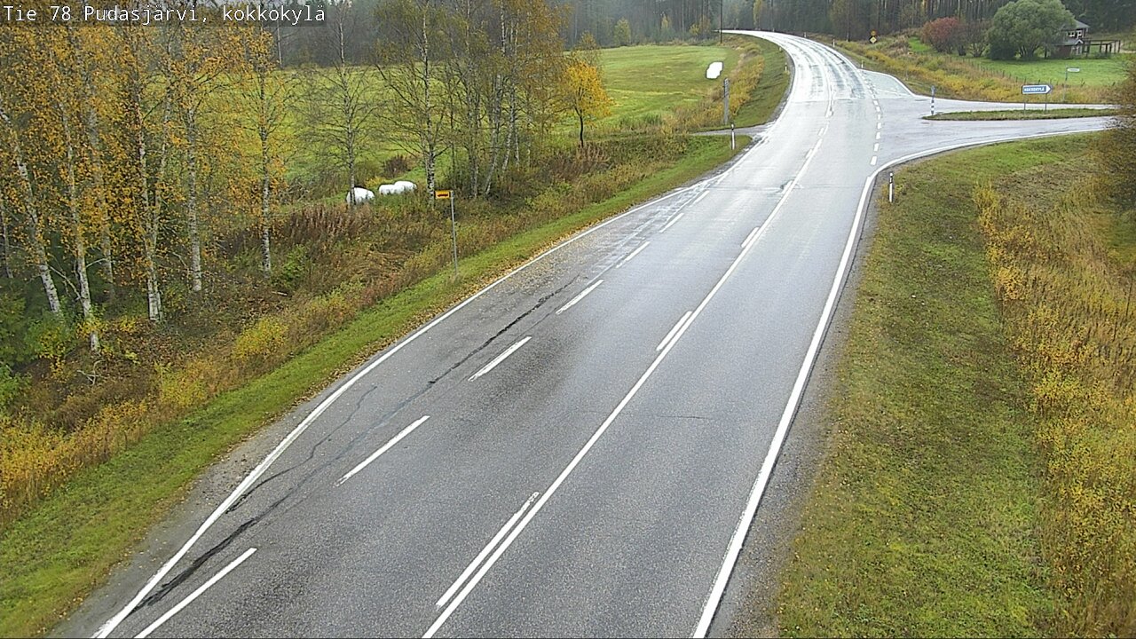 Weather Camera Image Road 78 Pudasjärvi, Kokkokylä, Pudasjärvi, Pohjois-Pohjanmaa