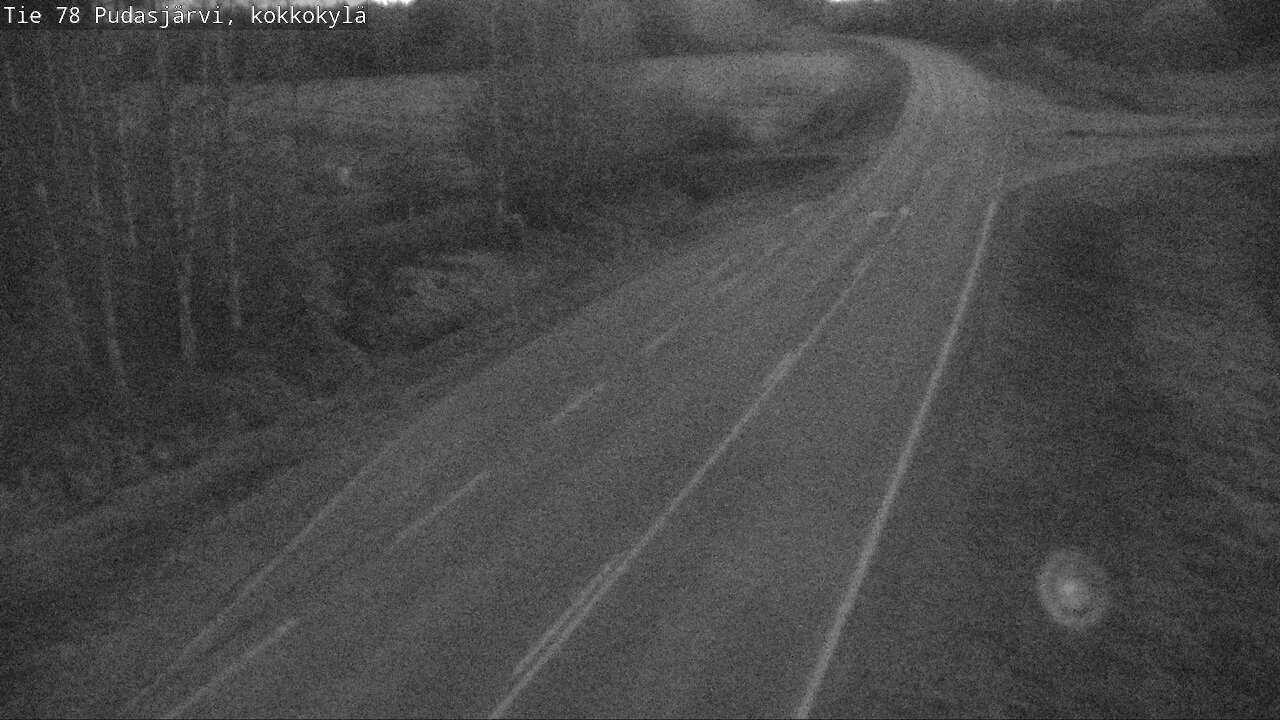 Weather Camera Image Road 78 Pudasjärvi, Kokkokylä, Pudasjärvi, Pohjois-Pohjanmaa