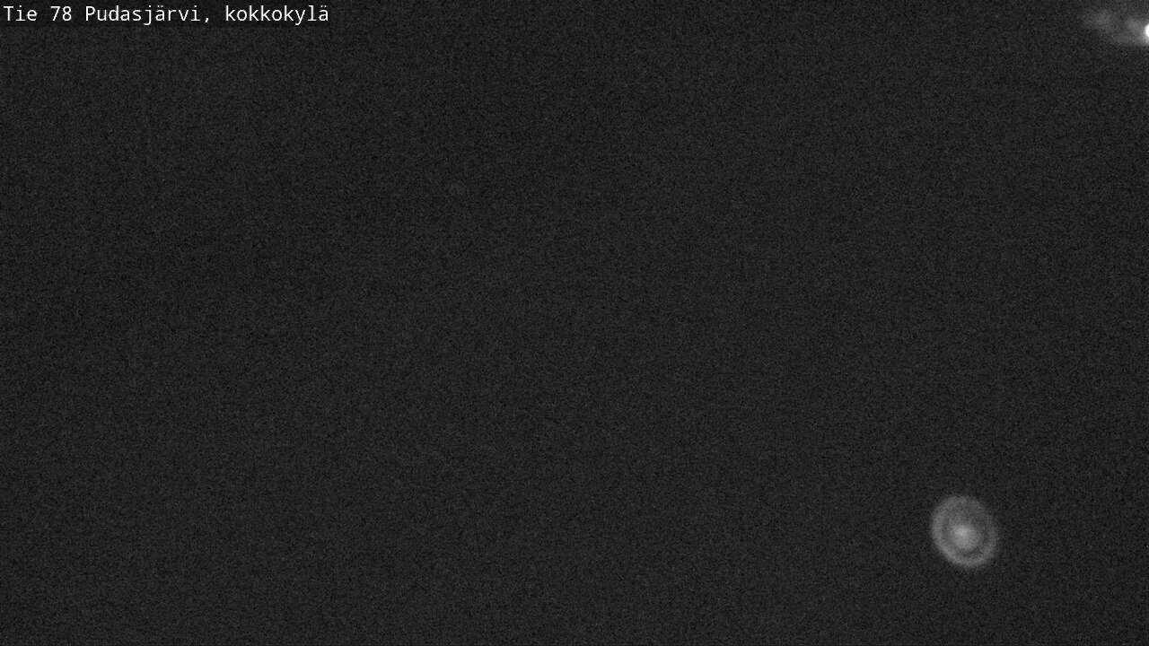 Weather Camera Image Väg 78 Pudasjärvi, Kokkokylä, Pudasjärvi, Pohjois-Pohjanmaa