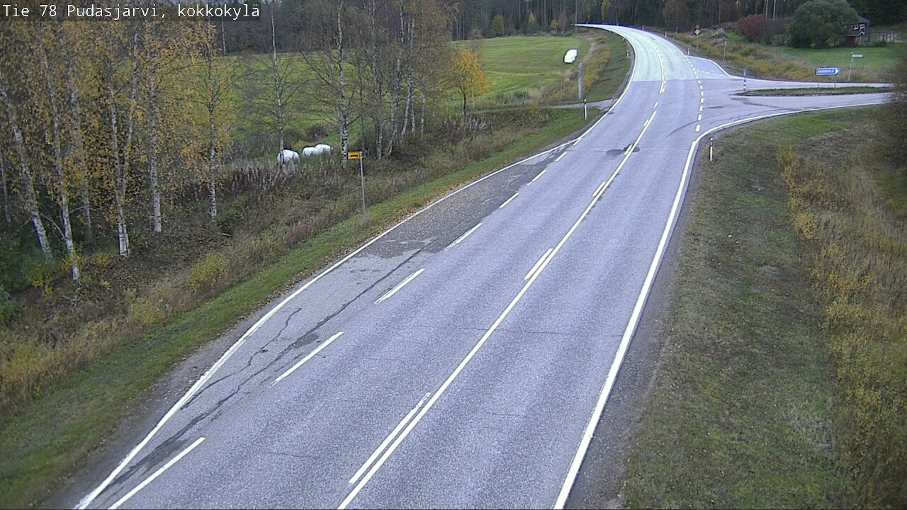 Weather Camera Image Road 78 Pudasjärvi, Kokkokylä, Pudasjärvi, Pohjois-Pohjanmaa